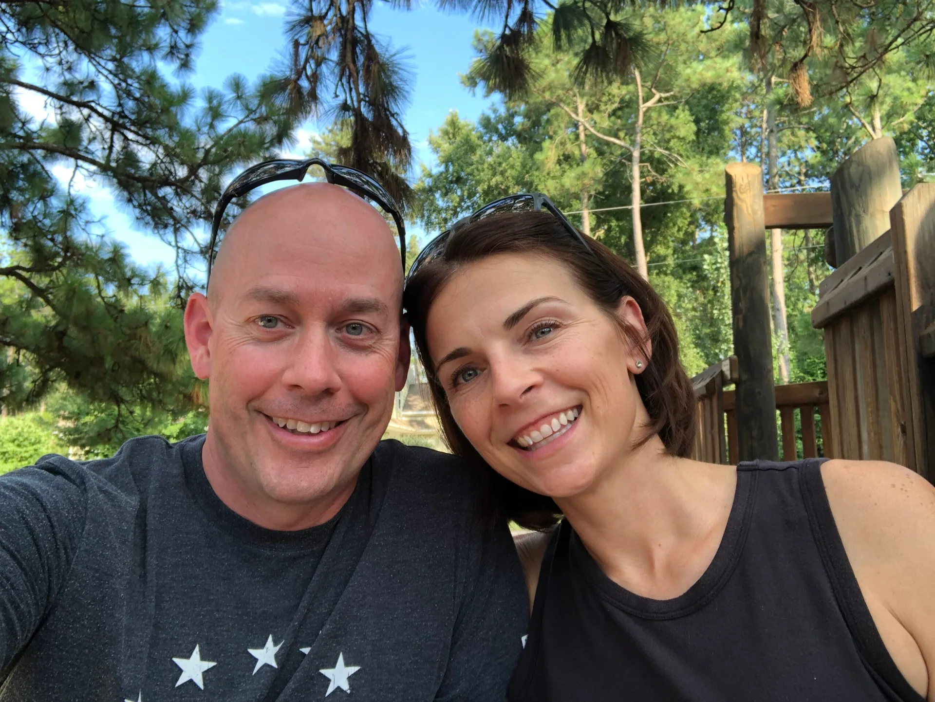 Matt and Ann Marie Yocum together outdoors